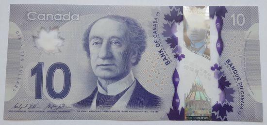 Канада 10 долларов 2013 года UNC