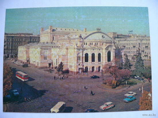 Киев. Театр оперы и балета им. Т. Шевченко, 1979, чистая (на обороте символ "Олимпиада-80").