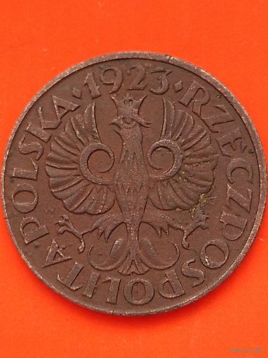 Польша II Республика (1919-1939) 2 гроша 1923 г.(2), без мц.