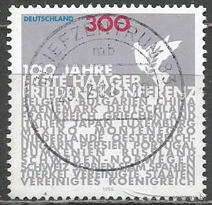 Германия. 100 лет первой мирной конференции в Гааге. 1999г. Mi#2066.