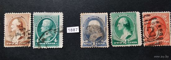 США \а10\1883-1887 Персоналии. Президент США \Sc210-214\кц91дол