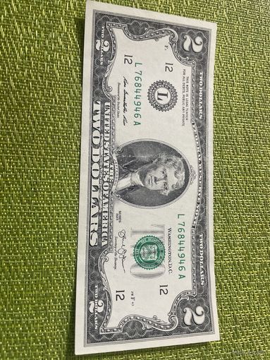 2 ДОЛЛАРА 2013 ГОД САН ФРАНЦИСКО L 76844946 А