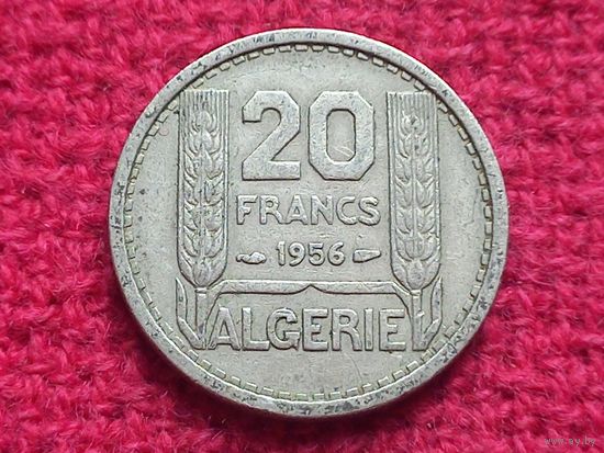 Алжир 20 франков 1956 г.