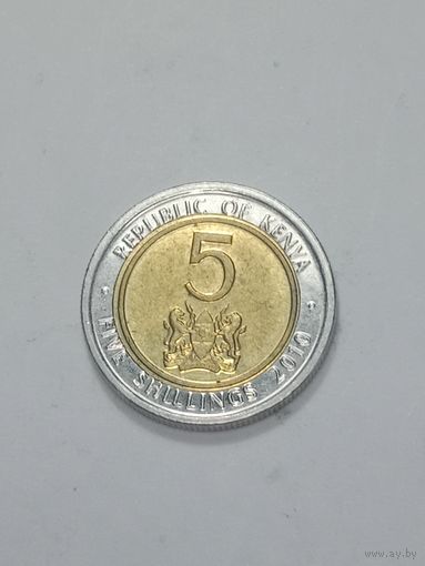 Кения 5 шиллингов 2010  года .