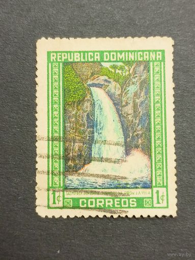 Доминиканская республика 1947. Водопад Хименоа