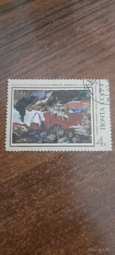 СССР 1973. Снейдерс. Натюрморт с битой дичью. Марка из серии