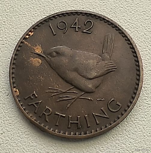 Великобритания 1 фартинг 1942  7-10-38