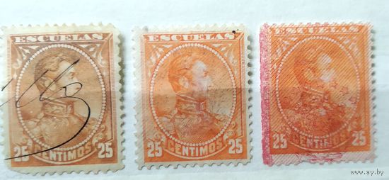 Венесуэла \155ф\ 1882\1893 Симон Боливар. Надпечатка герба. служебная