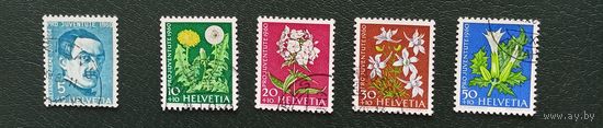 Швейцария 1960 Pro Juventute флора полная серия
