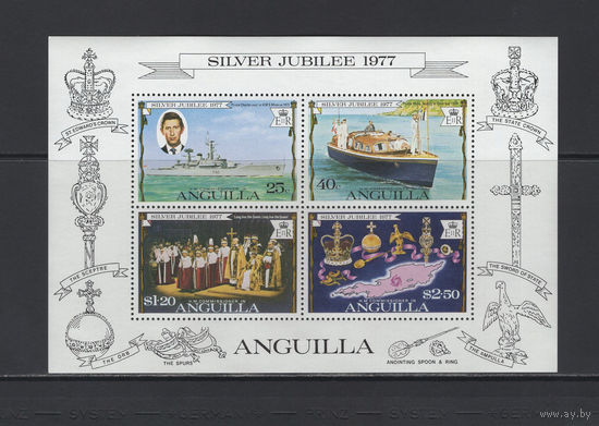 Монархия Ангилья 1977** Корабли, Юбилей коронации, Корона Британской империи