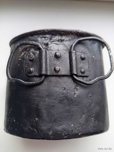 Манерка 1939 года (стакан на фляжку). Антураж. Грубая реставрация.