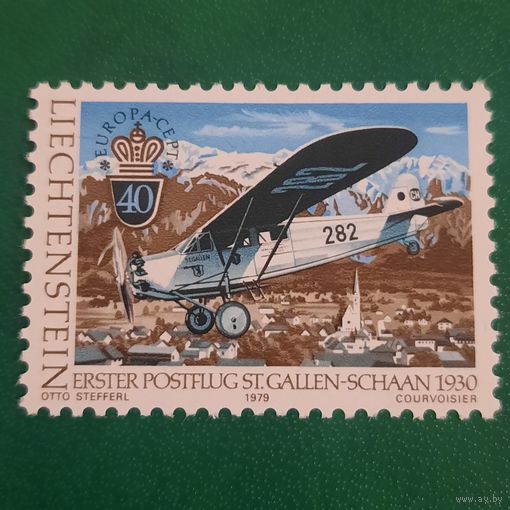 Лихтенштейн 1979. Почтовая авиация. St.Gallen-Schaan 1930