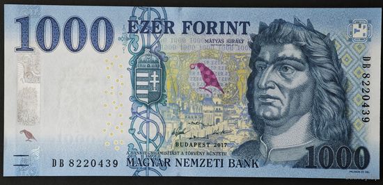 Венгрия 1000 форинтов 2017 года. Тип Р-203a. Состояние UNC