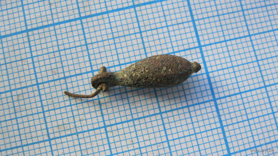 Привеска древняя. Бронза, литье.