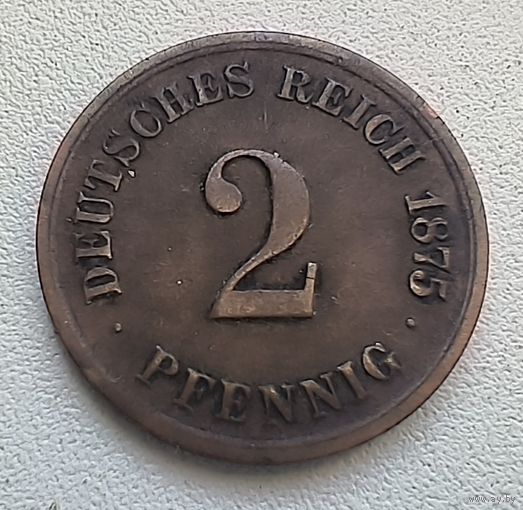 Германия 2 пфеннига, 1875 G  4-4-13