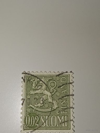 Финляндия 1968 марка серии - Тип льва