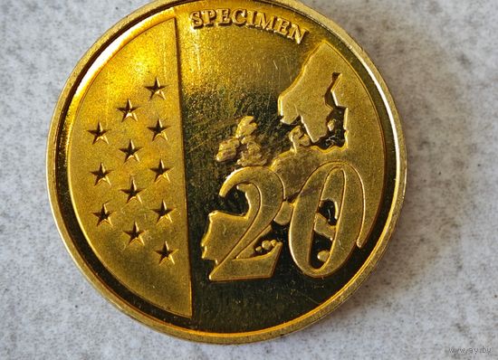 Ватикан пробная монета 20