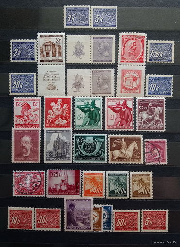 Марки. Сборный лот. Германия. Рейх. Богемия и Моравия. Хорватия.