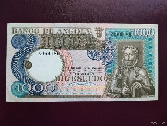 Ангола 1000 эскудо 1973 (серия замещения)