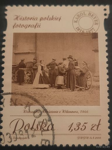 Польша 2008. История Польской фотографии. Марка из серии