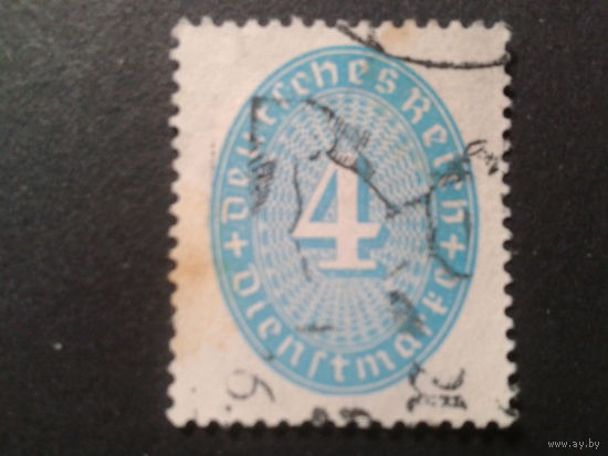 Германия 1931 служебная марка
