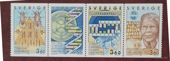 Швеция** нобелевские лауреаты по физике и медицине полная серия без наклеек и их следов