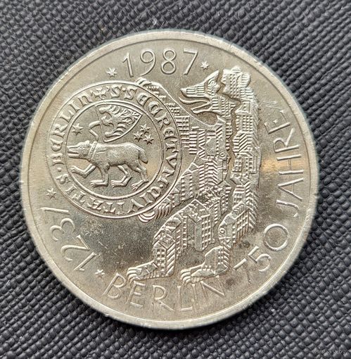10 марок 1987 Германия 750 лет городу Берлин! Серебро 15,5 грамма 625 пробы 0,311 унции! ВОЗМОЖЕН ОБМЕН!