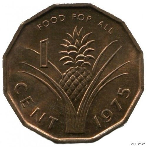 Эсватини (Свазиленд) 1 цент, 1975 FAO UNC