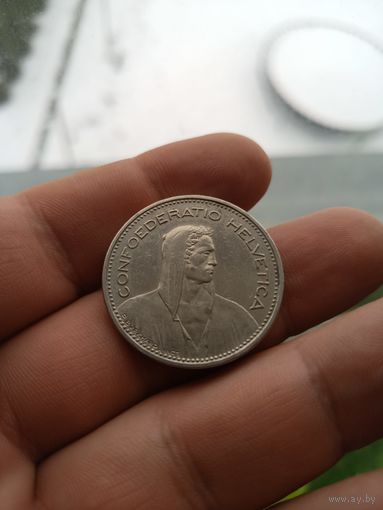 5 франков 1989, Швейцария