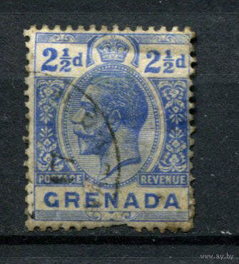 Британские колонии - Гренада - 1913/1921 - Георг V 2 1/2P - [Mi.75] - 1 марка. Гашеная.  (Лот 29AN)