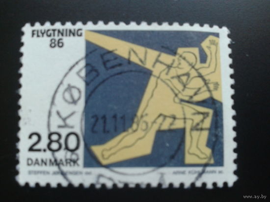 Дания 1986 человек в луче света