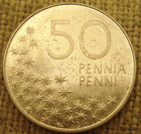 50 пенни 1991 Финляндия