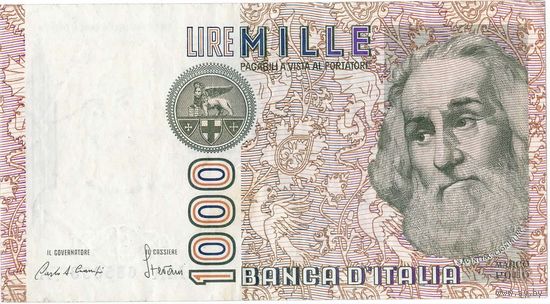 Италия, 1 000 лир, 1982 г.