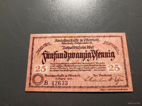 Германия 25 пфенингов 1921г (7)