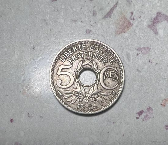 5 сантимов 1924 года.