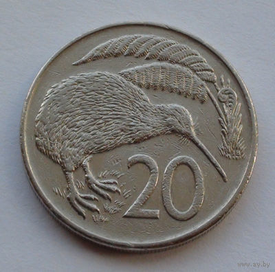 Новая Зеландия 20 центов, 1982