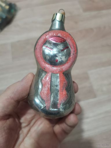 Советская елочная игрушка чукча эскимос