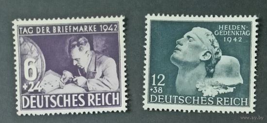 Германия** 1942 2 полные серии без наклеек и их следов