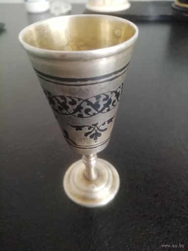 Рюмка стопка серебро 875 пробы СССР. Старт с цены лома