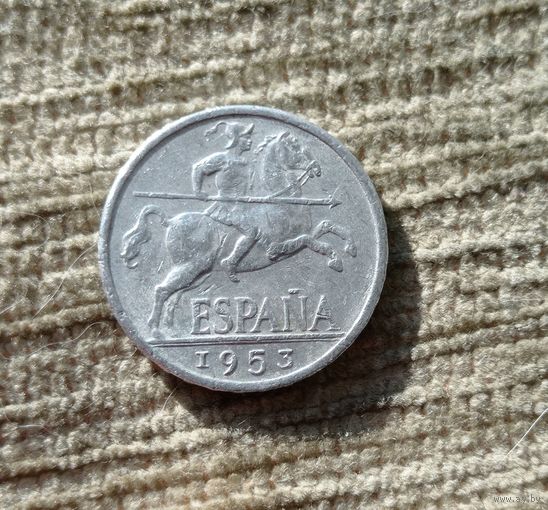 Werty71 Испания 10 сентимо 1953 Всадник