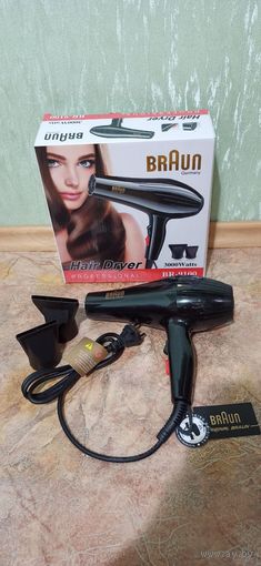 Профессиональный Braun Фен BR-9100 с насадками