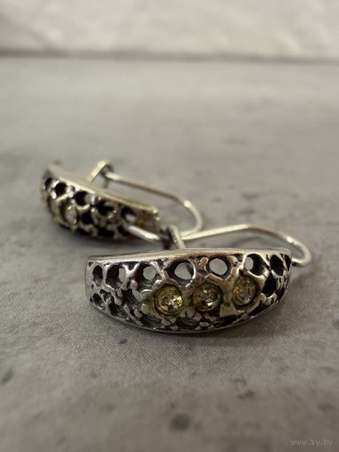 Серьги СЕРЕБРО пр. (10).  Распродажа коллекции!!!
