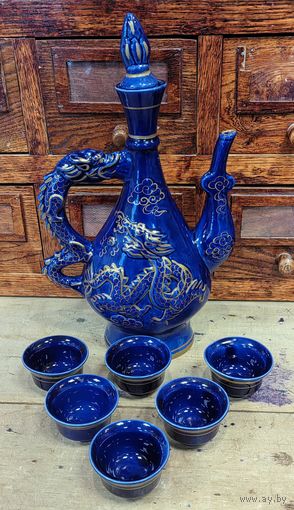 Набор для алкоголя из Монголии, 60-х годов