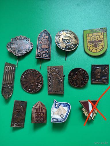Значки тяжёлые прибалтика