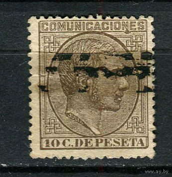 Испания (Королевство) - 1878 - Король Альфонсо XII - 10c - [Mi.168] - 1 марка. Гашеная.  (Лот 39FS)-T25P28