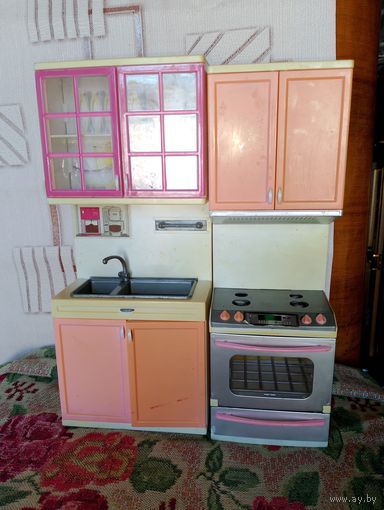 Кухня игрушечная для Барби, кухня для кукол, кукольная мебель для кукол