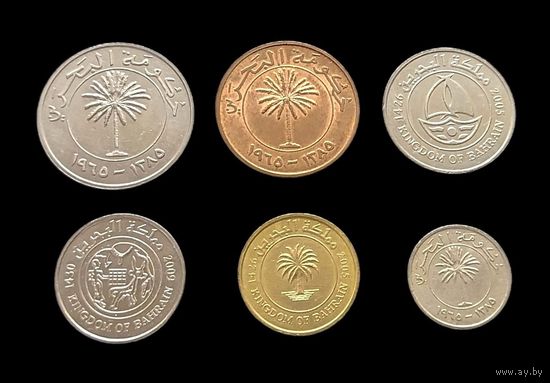 6 МОНЕТ КОРОЛЕВСТВА БАХРЕЙН
