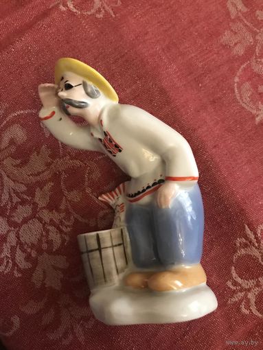 Фарфоровая статуэтка СССР "Слепой рыбак" ЗХК Полонное