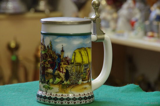 Кружка пивная . Германия  18,5 см
