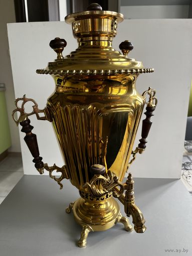 САМОВАР УГОЛЬНЫЙ " БРАТЬЕВ ШЕМАРИНЫХ". РЮМКА ГРАНЕНАЯ "ЦЫГАНКА". СМ.ФОТО И ОПИСАНИЕ